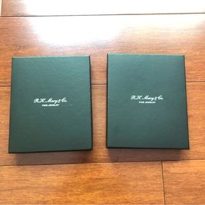 Macy's store jewelry box. Price for each